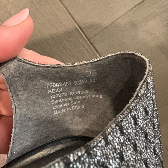 Ros Hommerson Black and Silver Heels - Picture 5 of 8